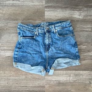 High Waisted Jean Shorts 12/31
